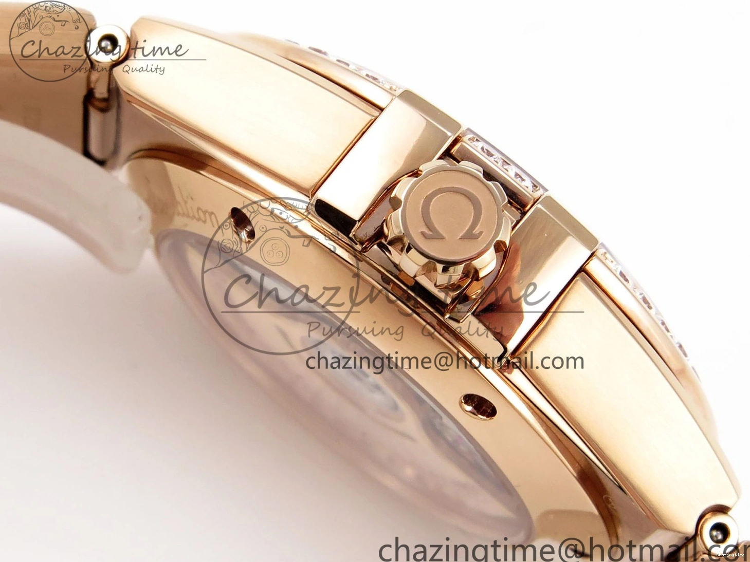 0216 Soft Constellation 39mm RG Diamonds Bezel ASWF 1:1 Best Edition White Dial on RG Bracelet A 7783